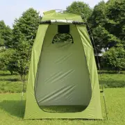 Portable Outdoor Shower Tent - Privacy Shelter for Camping and Beach, Army Green