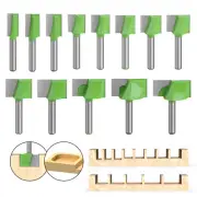 Cleaning Bottom Straight Router Bit Set 1/4" Shank, Double Flute Carbide Tools