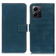 For Xiaomi Redmi Note 12 4G Crocodile Texture Leather Phone Case Wallet Stand Anti-drop Phone Cover