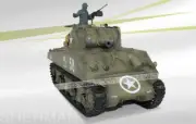 2.4Ghz 7.0v 1/16 US M4A3 Sherman 105mm Howitzer Battle Tank w/Smoke & Sound RTR