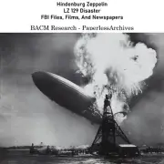 Hindenburg Zeppelin - LZ 129 Disaster FBI File, Films, And Newspapers USB Drive