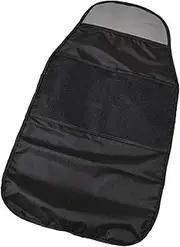 Okiyakusama Car Back Seat Cover for Kids Seat Back Protector Automotive Interior Travel Essentials Practical Easy to Install Kick Mat, with Pocket