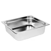 2/3 SIZE 4" DEEP 24 GAUGE ANTI JAM STEAM PANS LOT OF 12 (Ea)