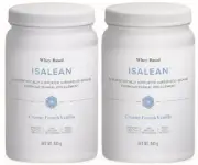 2 x Isagenix IsaLean Shake Nutritional Meal Replacement French Vanilla flavour