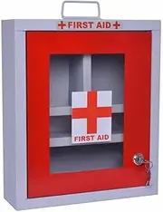 sainio Emergency First Aid Kit Box Perfect for Home, Office, School, Gas Pump, Shops