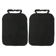 2pcs Back Seat Protector Car Kids Baby Kick Mat Auto Cleaning Cushion Cover Set