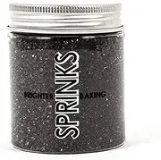 Sprinks Sanding Sugar Sprinkles 75g Black | Edible Decorations | Perfect for Cakes Halloween Cake Pops Ice Cream and More