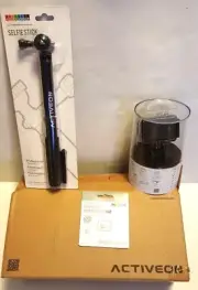 ACTIVEON CX Action Camera Bundle | Camera + Selfie Stick + 8 GB Micro SD Card