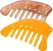 Ipetboom 2sets 2pcs Resin Head Massaging Tool Scraping Combs for Scalp Massage Ergonomic Design for Acupoint Stimulation for Neck and Shoulder Relief Colors 2pcs*2