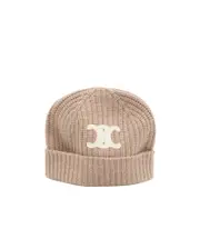 triomphe beanie in seamless cashmere One size beige