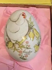 1973 Noritake Bone China Chicken Easter Egg From Japan NIB