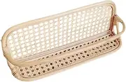 DimyFew Floating Shelf Photo Children's Room Bedroom Picture Frame Holder Rattan Wall Shelf