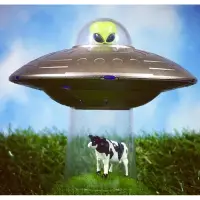 在飛比找蝦皮購物優惠-網紅推薦 國際正版 外星人綁架乳牛 UFO COW ABDU