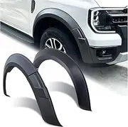 SUERAUTO4X4 for Ford Ranger Next Gen Sport 2022 2023 2024 2025 Accessories Front Fender Flares Wheel Arch, Body Kit Extra Wide Extension 35MM Wheel Arches Eyebrow Protector Mudguard, 4PCS Matte Black