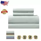 Heavyweight 100% Cotton Flannel 4PC Bed Sheets Set in Sea - Full Size Comfort