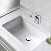 CERAMIC UNDERMOUNT BATHROOM SINK 2214 LOOK ALIKE -WHITE
