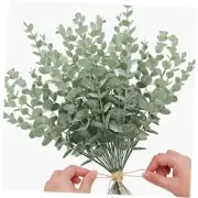 Eucalyptus Stems Artificial Eucalyptus Leaves Stems Real Grey Green Touch 48pcs