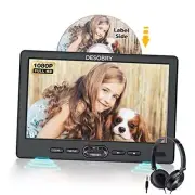 10.5" Car DVD Player with Headrest Mount, Portable DVD Player for Car with