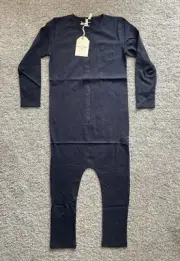 Gray Label Organic Kids Clothing One Piece Play Suit Long Sleeve night Blue 7-8y