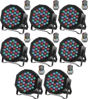 Rechargeable Stage Par Lights RGB 36 LED Uplights Battery Powered with RGB 36W