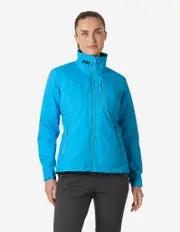 WOMENS CREW MIDLAYER JACKET 2.0, Cyan | Helly Hansen AU