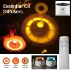 USB Aroma Air Humidifier Volcanic Flame Light Purifier Essential Oil Diffuser