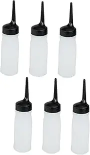 DRESSOOS 6 pcs Hair Color Applicator Bottles Easy Squeeze Empty Salon Containers for Hair Dye Shampoo Conditioner Coloring and Salon Use
