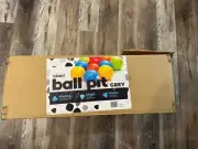Milliard Foam Ball Pit/Professional Quality/For Toddlers and Baby (Grey and Whit