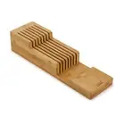 Joseph Joseph DrawerStore Bamboo Two Tiered knife Organiser 11.5X40X8.5cm