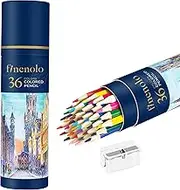 finenolo 36 Pack Colored Pencils for Adult Coloring Books, Soft Core, Art Drawing Pencils for Artists Kids Beginners, Coloring Pencils Set with Sharpener for Coloring, Sketching, Painting