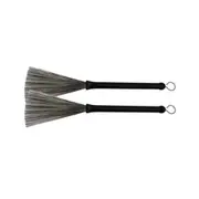 2PCS Retractable Jazz Drum Metal Brushes Drum Sticks Percussion Drumsticks Musical Accessories black