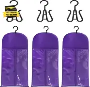3PCS Wig Hanger Hair Extension Holder Wig Storage for Multiple Wigs Bags Storage