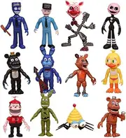 Set of 12 pcs Five Nights at Freddy's Action Figures Toys Dolls Gifts Cake Toppers, 4 inches