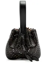 Alaïa Rose Marie Laser-cut Leather Bucket bag - Black ONE SIZE
