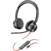 HP Poly 8X223AA Blackwire 8225 Stereo USB-C Headset +USB-C/A Adapter - Stereo