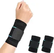 Fitness Sports Wrist Wraps, Hand Support, Professional Quality Wrist Support for Fitness, Weightlifting, Bench Press, Unisex (Blue)