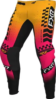 FXR Podium Gladiator 2023 Motocross Pants, pink-yellow, Size 36 for Men Pink Yellow