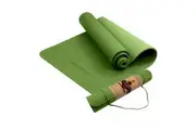 Eco-Friendly TPE Pilates Exercise Yoga Mat (Green) - 6mm