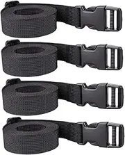 VALICLUD 4Pcs Adjustable Luggage Straps with Buckle Lightweight Travel Accessories for Easy Suitcase Identification and Security for