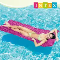 在飛比找momo購物網優惠-【INTEX】充氣波浪墊/浮排/沙灘睡墊附頭枕設計229x8