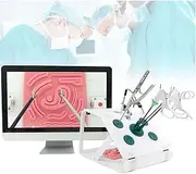 Laparoscopic Simulated Training Box Kit, Complete Surgery Training Set with 5 Training modules HD Endoscope Camera,for Student Nurse