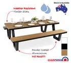 Corsica Aluminium Outdoor Picnic Table (6 seater) - 190 x 220cm