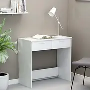 Desk White 80x40x75 cm Engineered Wood Desk for Office