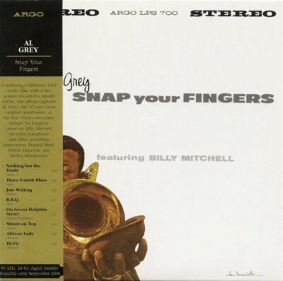Al Grey feat. Billy Mitchell - Snap Your Fingers CD SEALED Verve / Argo jazz