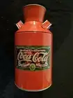 Clearance COCA COLA - Retro 8" Tin Milk Can Decor Collectible / Coke Ad Metal