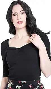 Hell Bunny Philippa Vintage Style Jersey Top