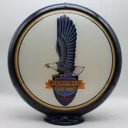 RICHFIELD HI-OCTANE GASOLINE 13.5" Gas Pump Globe SHIPS FULLY ASSEMBLED!
