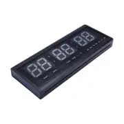 Jumbo Digital LED Alarm Clock Calendar Temperature Wall Mount Red Display