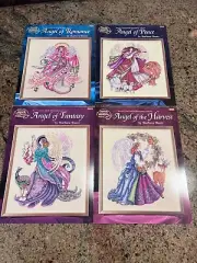 lot 4 cross stitch Barbara Baatz Masterpiece Collection Angel needlework stitch