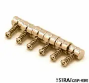 NEW Bridge Saddles & Screws for Fender Mustang Set of 6 Nickel BP-2146-001